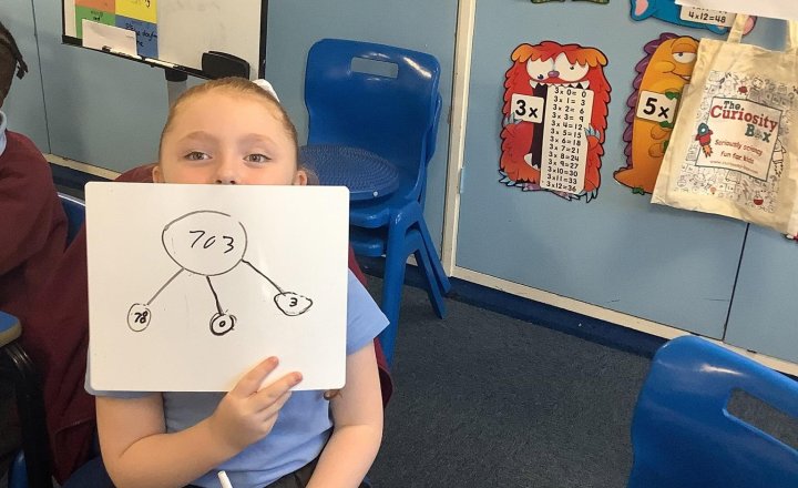 Image of Today in maths we are partitioning 100’s 👨‍🎓 using the part part whole model.