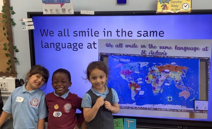 Image of In Geography, we have been learning about the different countries of the world and where we are all from in Reception! We learnt how we say hello in the different countries too 🌍 😊