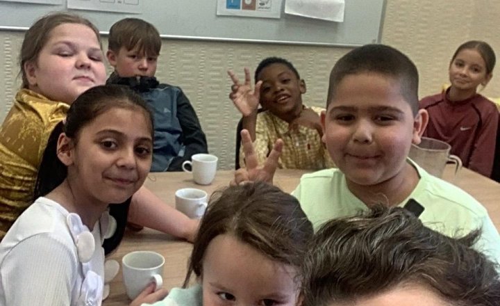 Image of This weeks VIPs celebrating in style. Enjoying our hot chocolate and biscuits 🍫 🍪  Well done to you all this week.