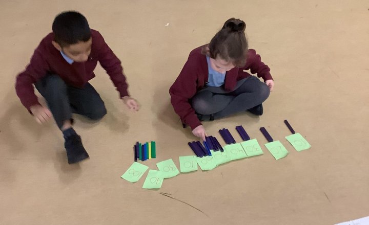 Image of Making Maths FUN 🤩 We have been making our very own number lines this week so far. And will be building on this again.