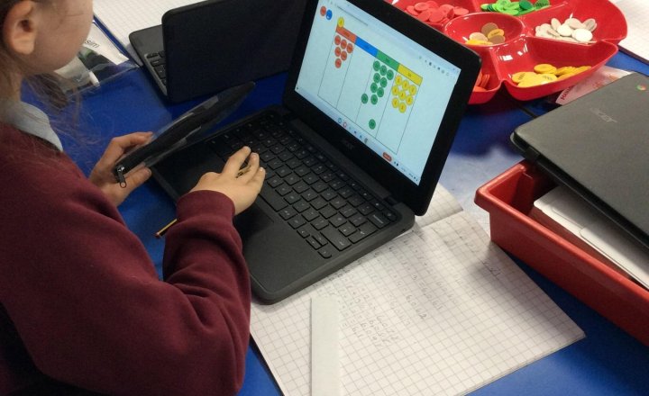 Image of This week we started Addition & Subtraction using digital manipulatives! These interactive tools help children visualise numbers, spot patterns, and build math confidence through hands-on visual learning. 🧮