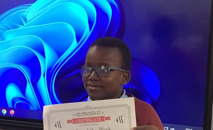 Image of Our speller of the week in year 3 is Perez🌈