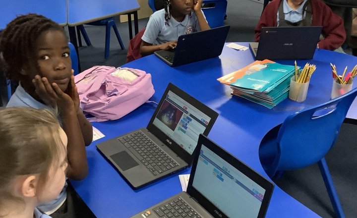Image of Abracadabra! 🪄   We had a fantastic start to Computing Club today, learning the basics of block coding in Purple Mash! The children loved making objects vanish and move to create their own magic! 💻✨