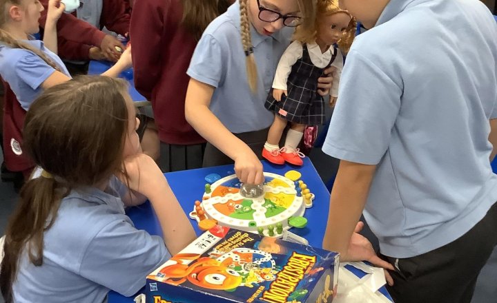 Image of The children thoroughly enjoyed their ALWAYS reward today, sharing their favourite toys with one another!