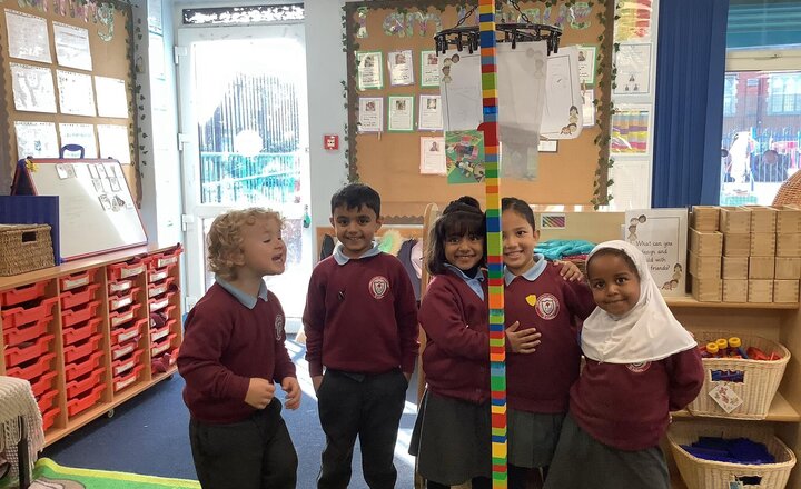 Image of Look at our tall tower!