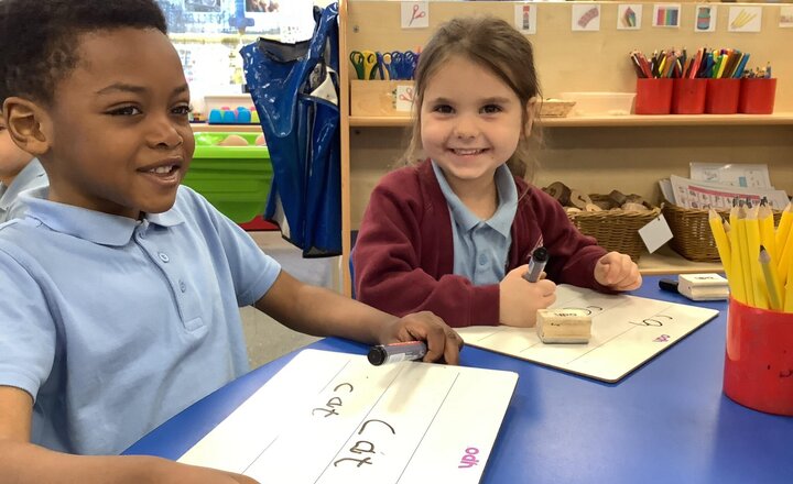 Image of Working on our segmenting in Reception.