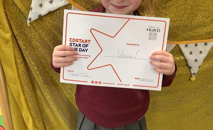 Image of Well done Willow our PE star of the week!