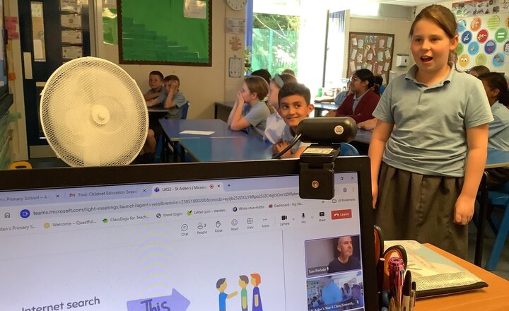 Image of Thank you to Tom from Childnet for delivering an engaging session yesterday afternoon about being safe online. 