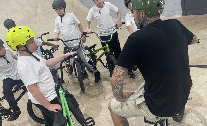 Image of Some of our KS2 children had a great time at Junction 4 Skate Park for the BMX Festival.