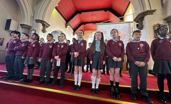 Image of Well done Year 6 for leading a very special Remembrance service at Church.