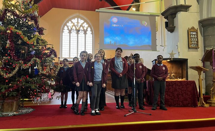 Image of A wonderful Christmas Carol worship this morning held by Year 6 with the help of Year 4 children too. A wonderful service to end 2024. A big thanks to the staff who have worked behind the scenes to pull this together for us all to enjoy.