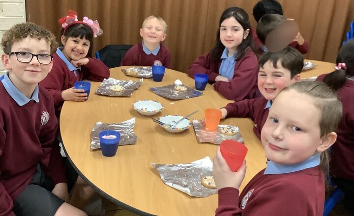 Image of This morning Ribble (red team) enjoyed their treat for achieving the most dojo's this half term.