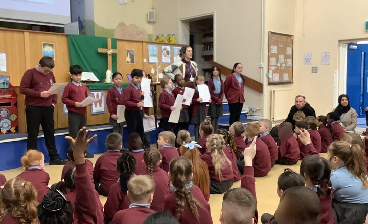 Image of Our digital leaders were amazing yesterday! They wrote and presented their first assembly about Safer Internet Day.