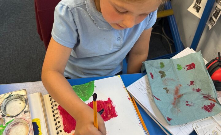 Image of We have been practising our latest art skill this afternoon. Ask us about Sgraffito.
