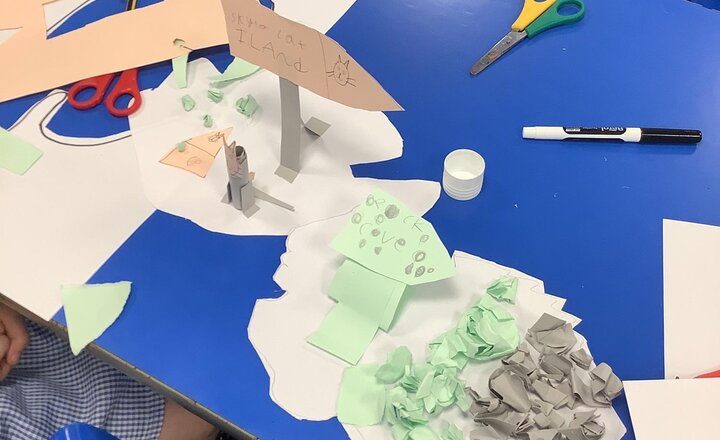 Image of Today we have been creating 3D maps in art.