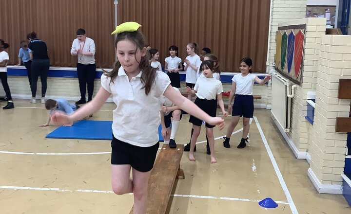 Image of Enjoying our first Gymnastics lesson with Ria.