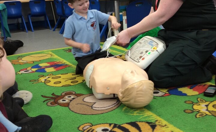 Image of Thank you Pip the Paramedic for visiting Reception today! :)