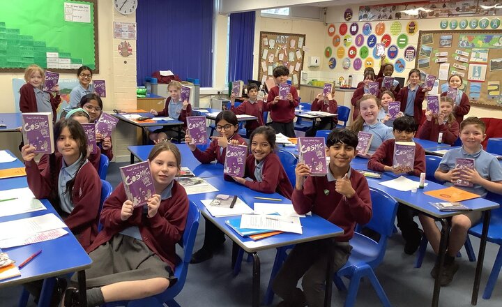 Image of Year 5 have absolutely loved exploring space with Frank Cottrell-Boyce's 'Cosmic'!