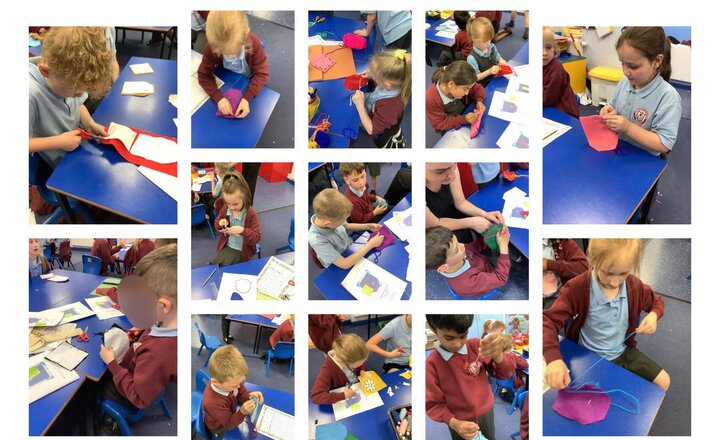 Image of Yesterday we started to sew our pouches together. The children showed great resilience. Today we will be decorating them to fit the children’s design criteria.   We can’t wait to see their end products.