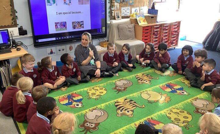 Image of We recalled the story of creation and discussed how God created us all. We then spoke about what makes us all special.