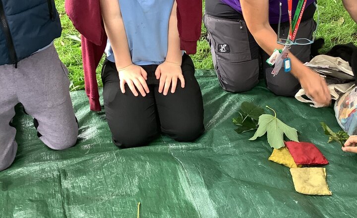Image of A wetter week at Forest School didn't stop the fun! We've been busy learning how to identify some of our local native trees. They did a great job noticing different leaf shapes and bark textures.