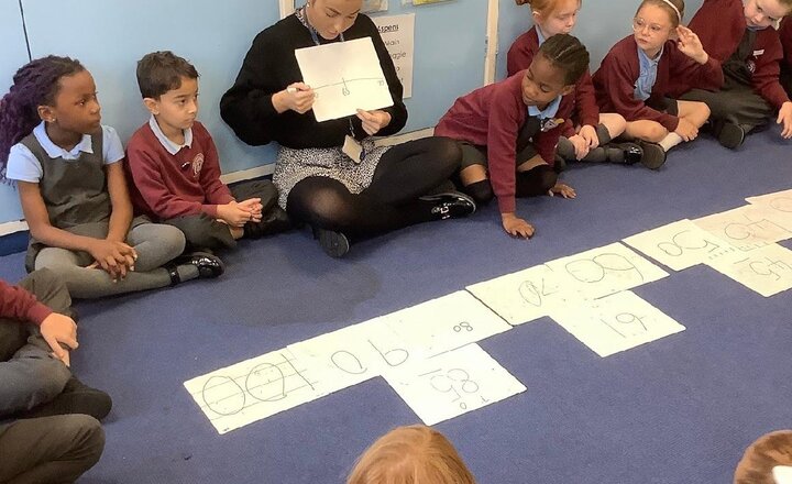 Image of Number line superstars! This week we have been placing 10’s and 1’s on the number line to 100. We then began estimating where we think the number should go. The children could find the midpoint and did an excellent job.