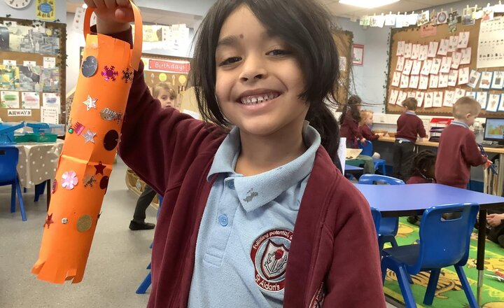 Image of We have been making lanterns for Chinese New Year in provision.