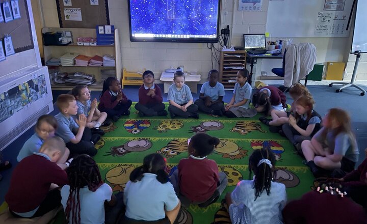 Image of In English, we have been studying the story of Mole’s Star! We have been copying Mole and making a wish looking up at the stars! It was a great experience. We then wrote our wish down and closed our books, in hope that they come true!