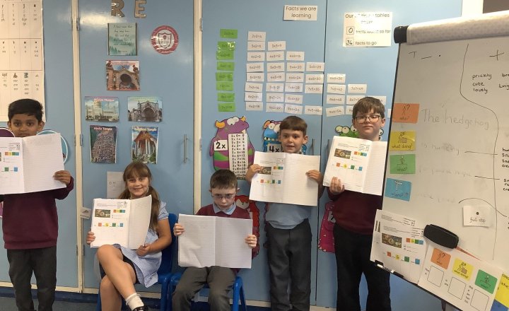 Image of Today, Mrs Wood's English group have worked extra hard using colourful semantics. Ask us information about hedgehog’s 🍄🦔
