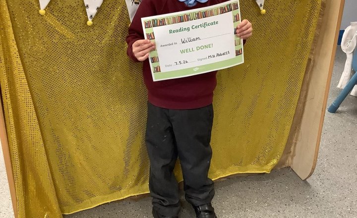Image of Well done William our reader of the week!