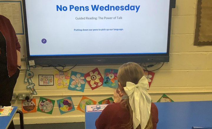 Image of We swapped pencils for drama, debate, and imagination today! We tackled tough maths problems, built stories from a single picture, and acted out solids, liquids, and gases in science. A brilliant day of learning without pens by all. 🎭