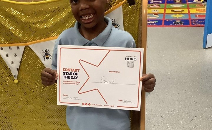 Image of Fantastic PE and Well done Shakir for PE star of the week! 🤩