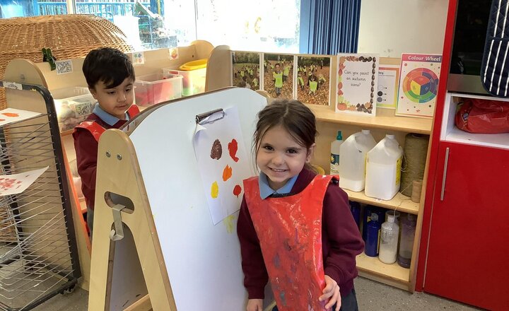 Image of We are painting autumn scenes this week.