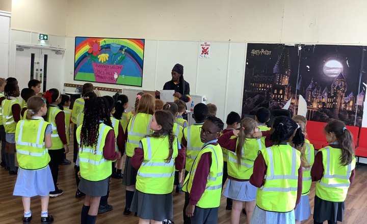 Image of Our KS1 children had a brilliant morning at the Children’s Literature Festival! They met author Donovan Christopher, who captivated them with his incredible poetry and rapping. Some lucky pupils even took books home for our library. 📚