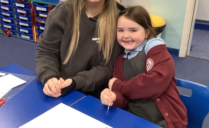 Image of Thank you to every parent, grandparent, and carer who was brave enough to face the glitter and glue this afternoon! We loved having you join us for Christmas Crafts—the room was just full of festive cheer.