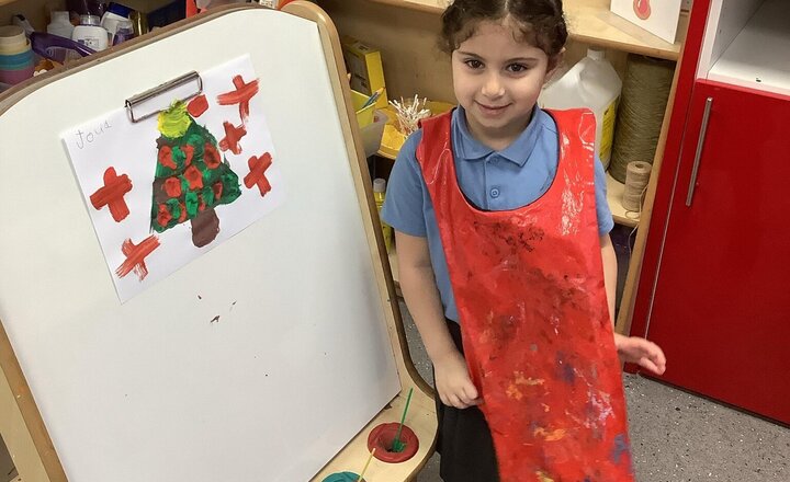 Image of Working hard in Reception with our busy bee jobs