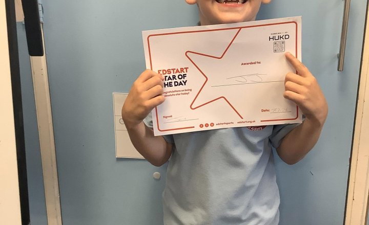 Image of JJ also showed endurance and resilience in PE, and was chosen for the star of the day. You are on fire today, JJ!🌈