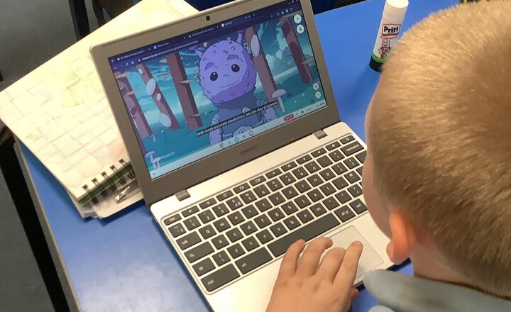 Image of Our  Year 5 data scientists celebrated Earth Day with a ‘Google Quest’. They used AI to help protect a local village from flooding by tracking weather patterns and water levels. A brilliant look at how technology can solve real-world problems. Well done!