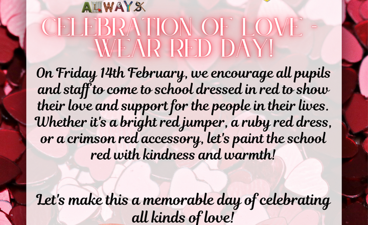 Image of Celebration of Love - Wear Red Day