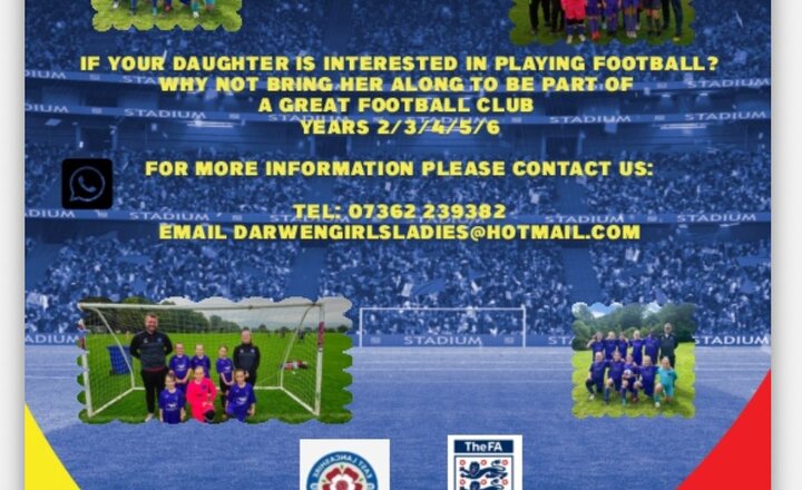 Image of ⚽This all-girls football club from Darwen is actively seeking new players. Come on girls, show them what you've got!