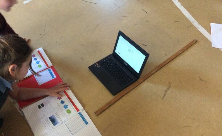 Image of Today, Year 4 investigated how sound intensity (volume in dB) changes with distance from a source. We conducted a fair test, discussing variables like external noise to ensure accurate results.