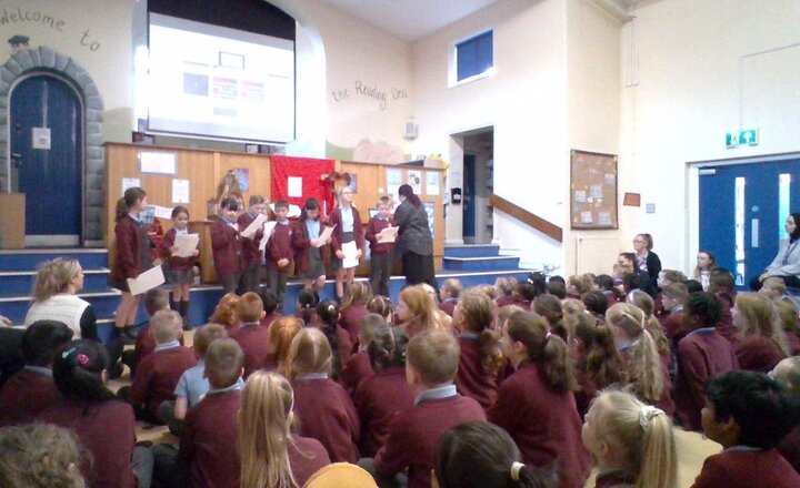 Image of Our school worship team led a reflective service based on yesterday's Prayer Day. We discussed the calmness and quiet reflection that we all enjoyed.