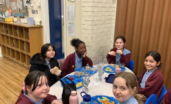 Image of Well done to the children who have sat beautifully during shine dine for the whole week! They have sat on our top table and been recognised for demonstrating our school values. They also enjoyed a lovely treat!