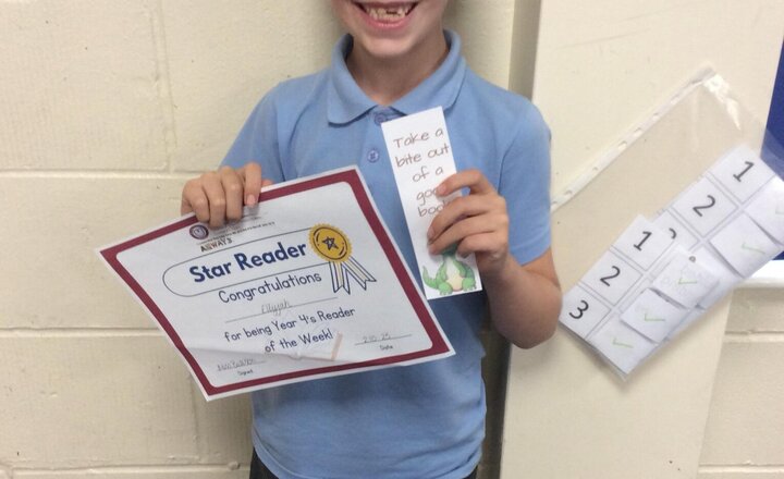 Image of Last week’s reader of the week is Ellyjah. Well done Ellyjah! I wonder who it will be this week?