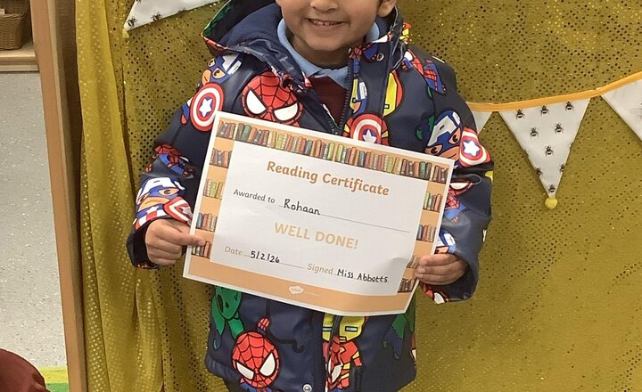 Image of Well done to Rohaan our reader of the week!