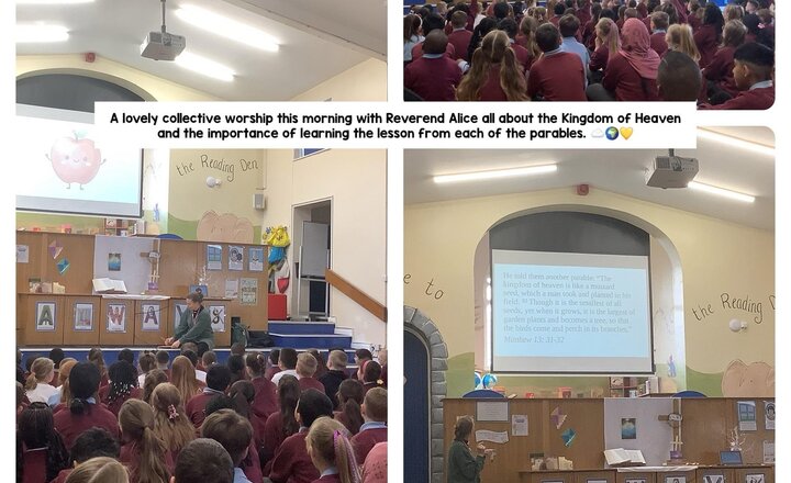 Image of A wonderful collective worship on parables looking at Matthew 13:31-32