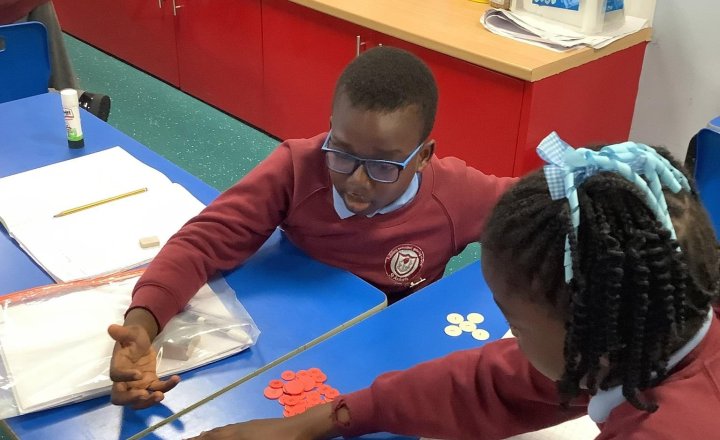 Image of Today in maths we are jumping across the next multiple of 100.