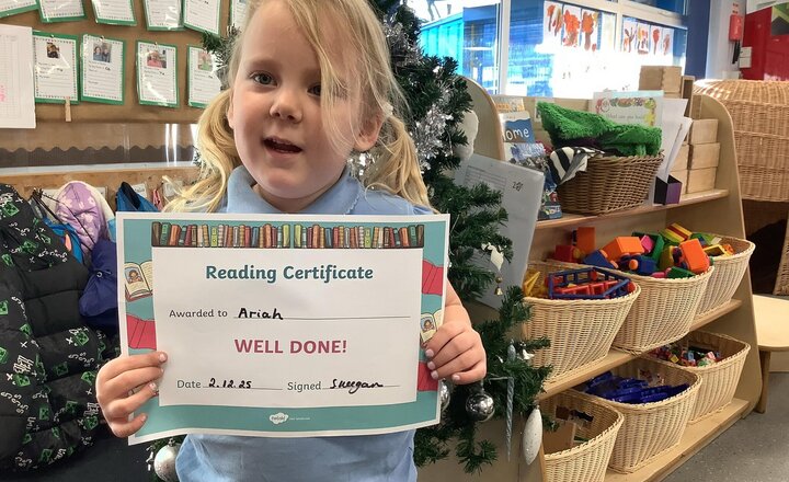 Image of Ariah is Reception's reader of the week