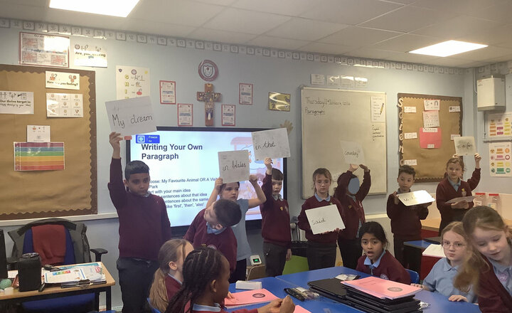Image of We are also learning how to correctly form a sentence.