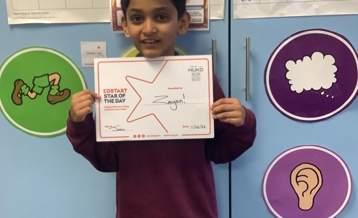 Image of This week for good sportsmanship Jake has chosen Zayan, we are very proud of you!